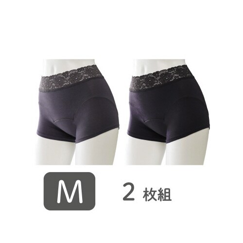 吸水消臭ショーツ ゴムフリー M GY
