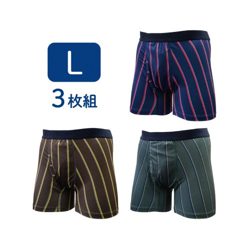 スマートボクサーパンツトラッド 3枚組L