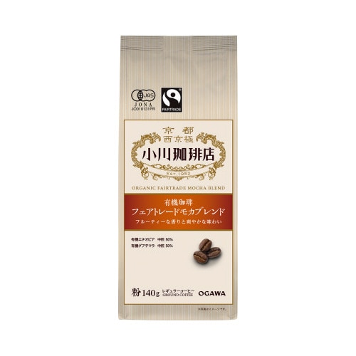 有機珈琲 フェアトレードモカブレンド 粉 140g