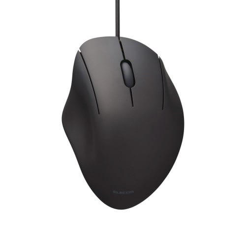 有線マウス 静音 3ボタン Sサイズ ブラック