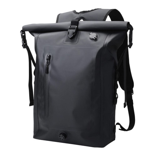 防水リュック バックパック ロールトップ ブラック