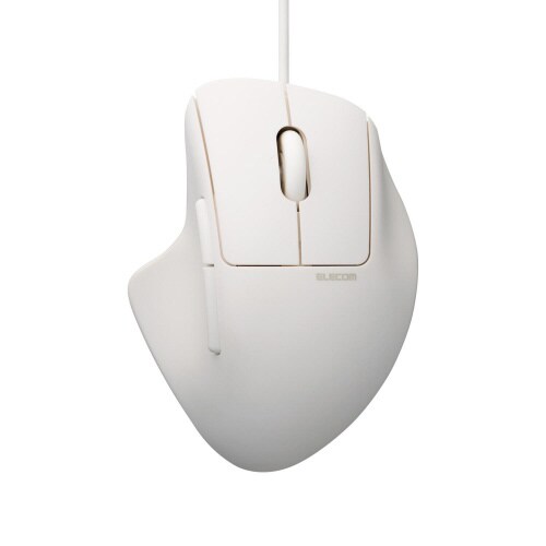 有線マウス 静音 7ボタン Sサイズ ホワイト