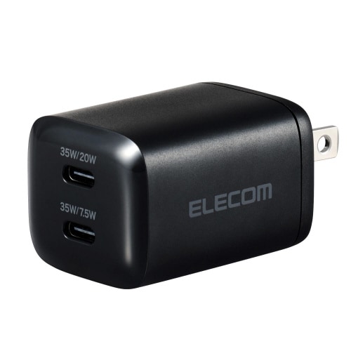 TypeC コンセント 充電器 PD 35W 黒