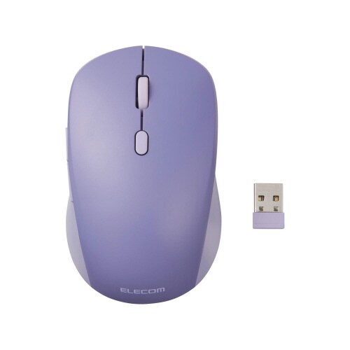 マウス Bt無線両対応 静音 6ボタン ブルー