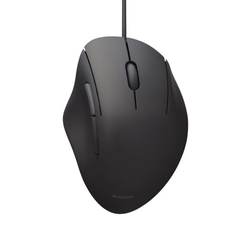 有線マウス 静音 5ボタン Sサイズ ブラック