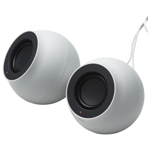 PCスピーカー 4種類接続 コンパクト ホワイト