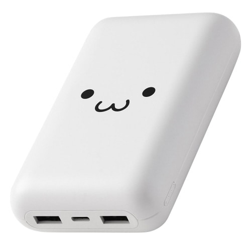 モバイルバッテリー 20000mAh 大容量 顔