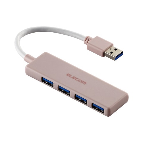 USBハブ (USB−A×4) バスパワー ピンク