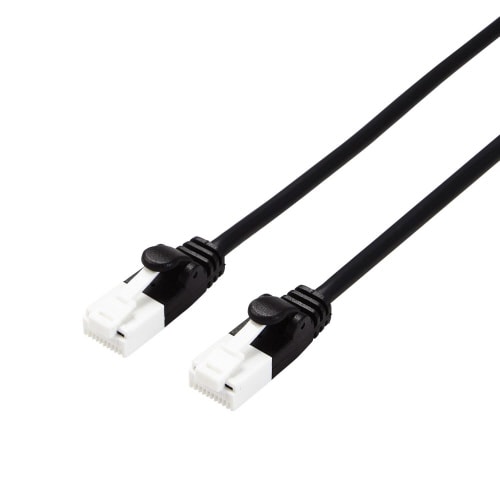 LANケーブルCAT6A 2m やわらか ブラック