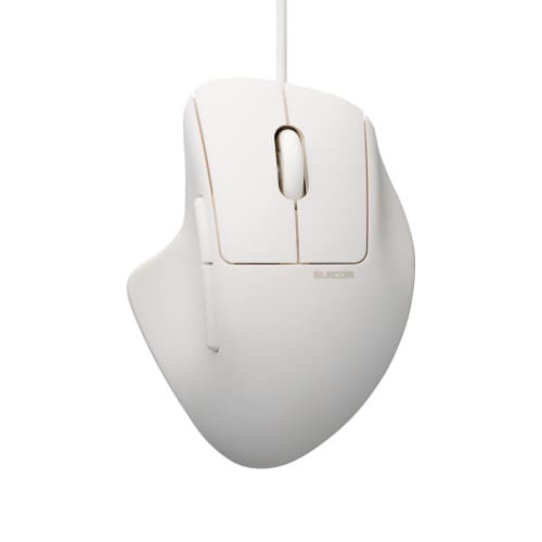 有線マウス 静音 7ボタン Mサイズ ホワイト