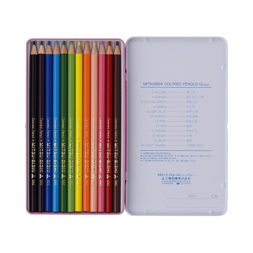 色鉛筆パレット 12色セット ピンク