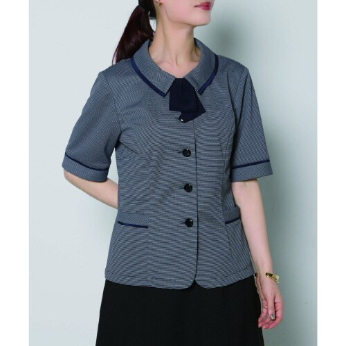 オーバーブラウスAJ0860ブルーグレイ13号