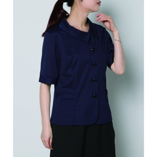オーバーブラウスAJ0859ネイビー11号