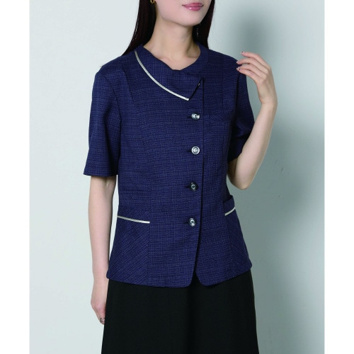 オーバーブラウスAJ0864ネイビー15号