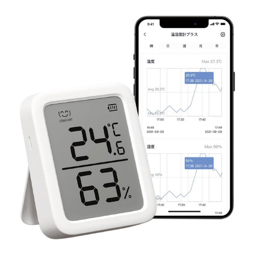 デジタル温湿度ロガSwitchBotプラス 2個入