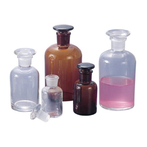 細口試薬瓶 茶色1000mL(1000mL)2個入