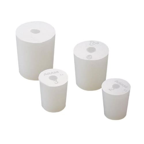 穴あきシリコンゴム栓 No.5(1穴)×7