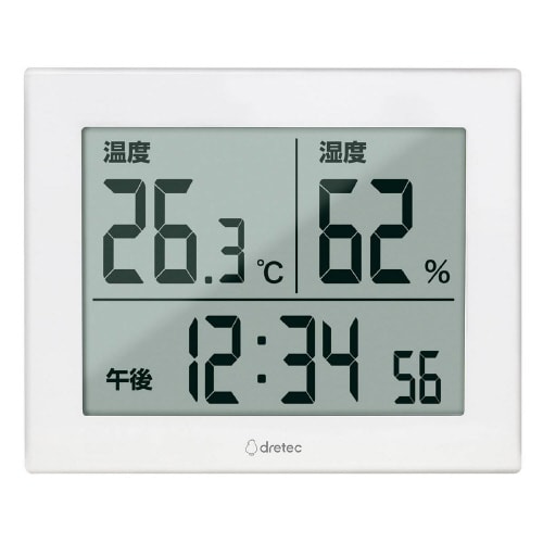 大画面温湿度計 O−506WT