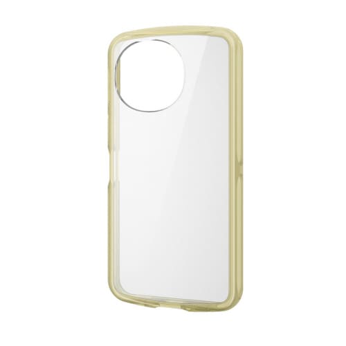 AQUOSsense9ケースハイブリッド透明黄