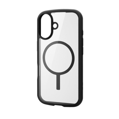 iPhone16ケース磁力吸着ワイヤレス充電対応黒
