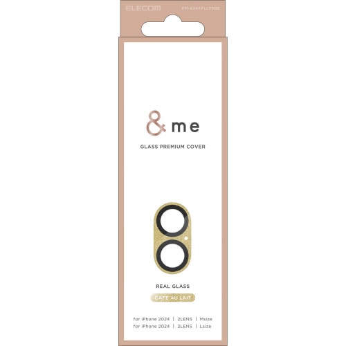 iPhone16/Plusカメラカバー カフェオレ