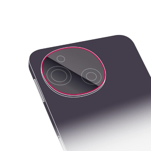 AQUOSsense9レンズカバー高透明強化ガラス