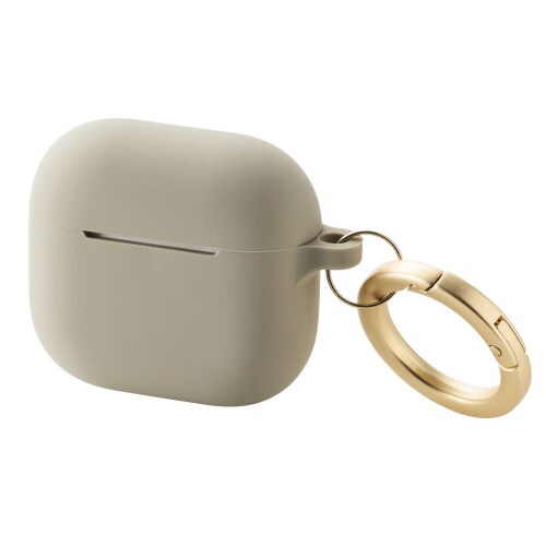 AirPods4シリコンケース 衝撃吸収 ベージュ