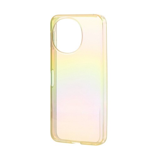 AQUOSsense9ケースソフトオーロラ黄