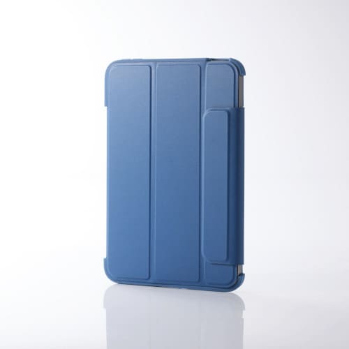 iPadminiA17Pro手帳型ケース耐衝撃 紺