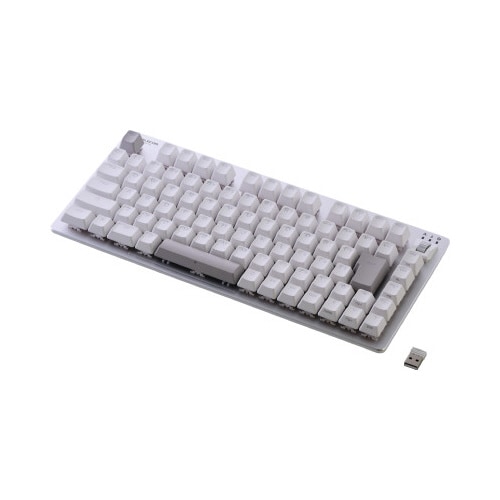 ゲーミングキーボード 有線/無線/Bt 赤軸 白