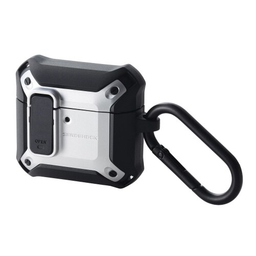 AirPods4 耐衝撃ケース 衝撃吸収 シルバー