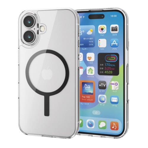 iPhone16ケースハイブリッド黒