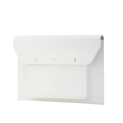 パソコンケース14インチレザースリムILMF白