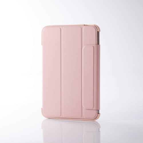 iPadminiA17Pro手帳型ケース耐衝撃 桃