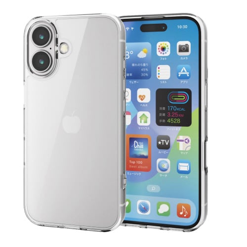 iPhone16ケースハイブリッド硬度5H透明