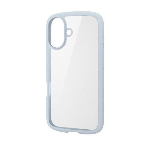 iPhone16ケース衝撃吸収ライト青