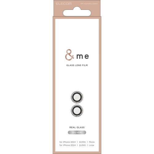 iPhone16/Plusカメラフィルム シルバー