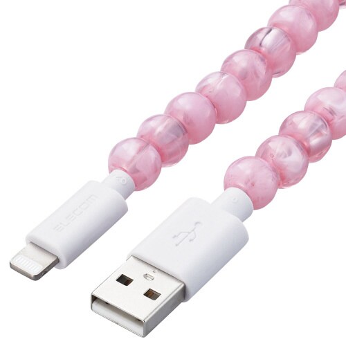 ライトニングケーブル1m コードジュエリー ピンク