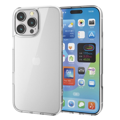 iPhone16ProMAXケース背面ガラス透明