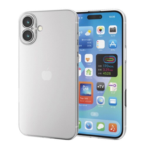 iPhone16Plusケースソフト透明