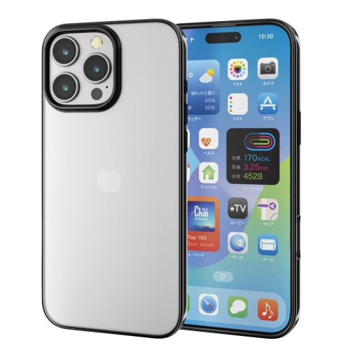 iPhone16ProMAXケースメタリック黒