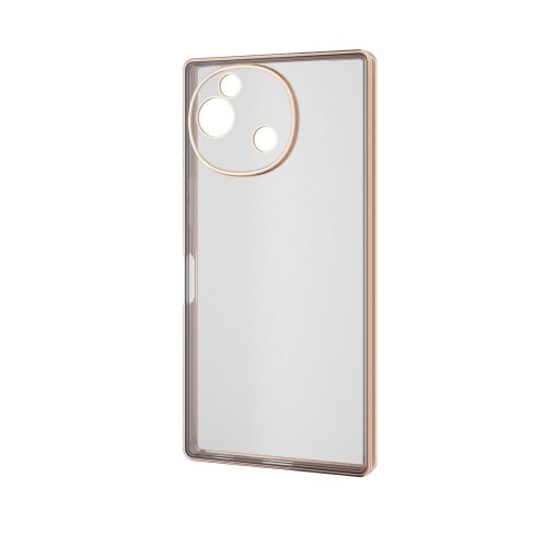 AQUOSR9ケース衝撃吸収メタリック金