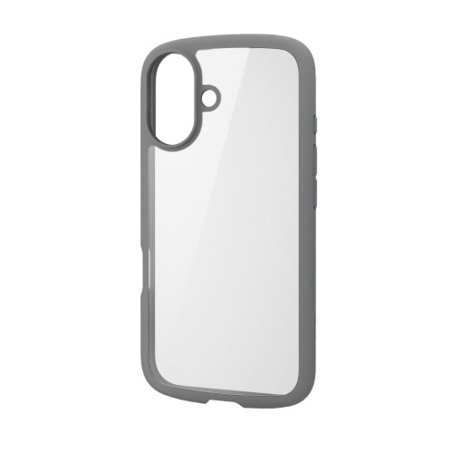 iPhone16ケース衝撃吸収灰