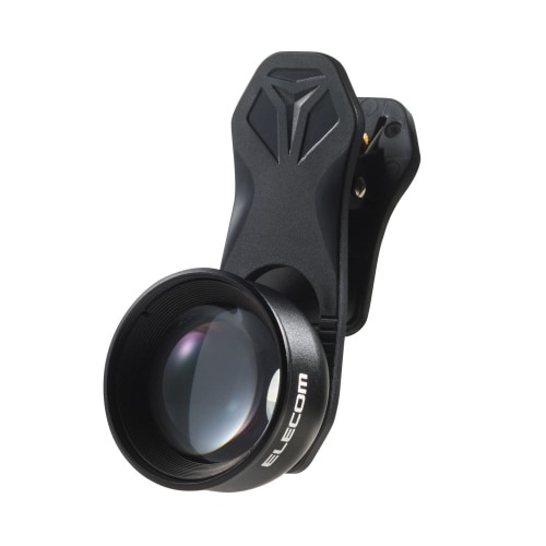 スマホ望遠レンズ2倍高画質黒