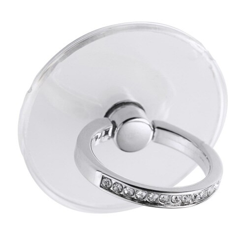 スマホリング 落下防止 ラインストーン シルバー