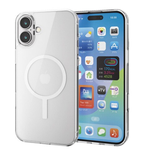 iPhone16Plusケースレザー超軽量黒