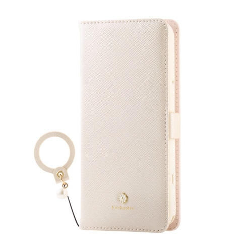 らくらくスマートフォンF−53E 手帳型ケース 白