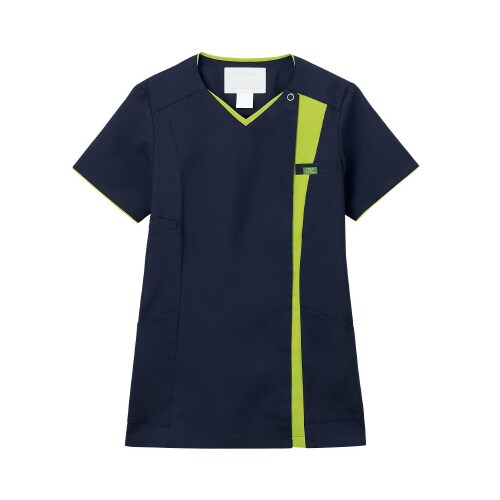 レディスジップスクラブ ダークネイビー ライム M