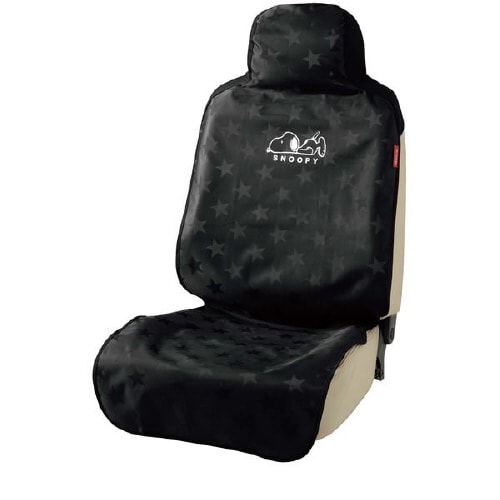 シートカバースヌーピースター取付簡単・防水・丸洗い