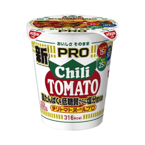 カップPRO高たんぱく&低糖質塩分控えめチリトマト
